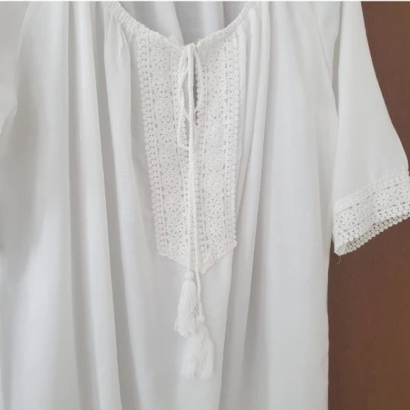 SALE New Bohemian Crochet detailed Tunic Top Beach Dress - Picture 11 of 15